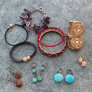 Jewellery Lot Bracelets and Earrings